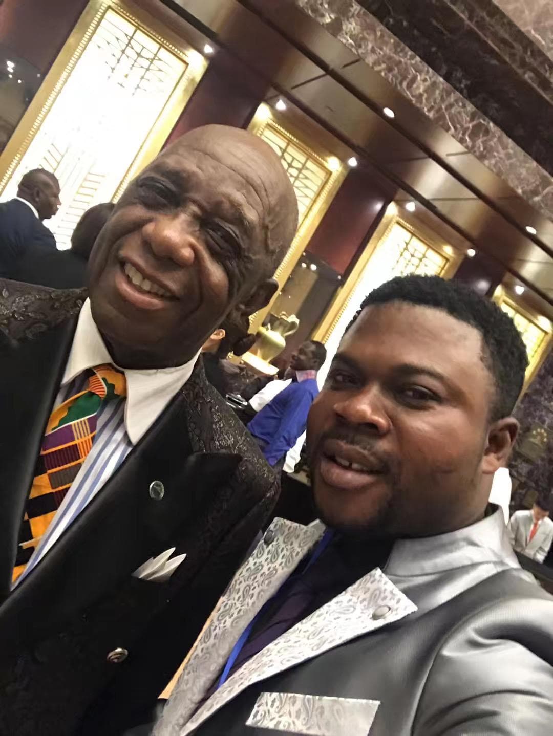 Honored by Dr. Thomas Mensah — Inventor of Fiber Optic Technology